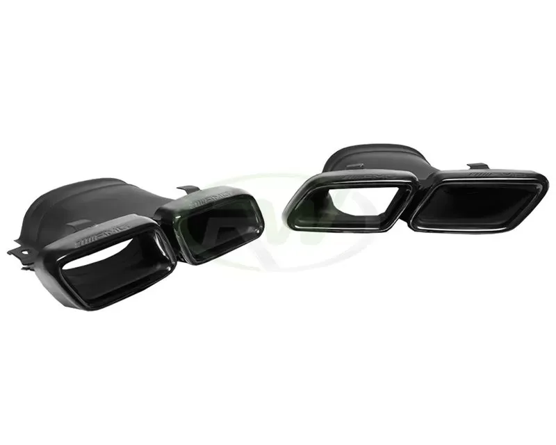 RW Carbon Black Chrome Exhaust Tips Mercedes-Benz W213 E63S 2018-2023 - mercw213012