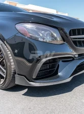 RW Carbon BRS Style CF Front Lip w/ SLiPLO Anti-Scrape Kit Mercedes-Benz W213 E63S 2018-2020                                     - mercw21302-1 - Image 6