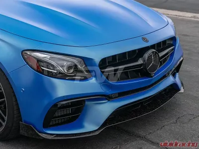 RW Carbon BRS Forged Carbon Front Lip w/ SLiPLO Anti-Scrape Kit Mercedes-Benz W213 E63S 2018-2020 - mercw21304-1