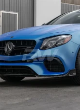 RW Carbon BRS Forged Carbon Front Lip w/ SLiPLO Anti-Scrape Kit Mercedes-Benz W213 E63S 2018-2020                                     - mercw21304-1 - Image 2