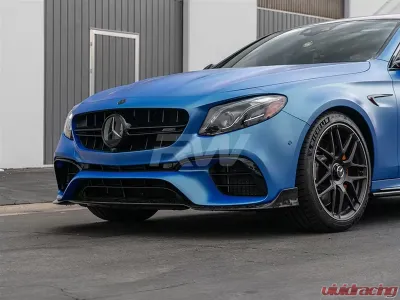 RW Carbon BRS Forged Carbon Front Lip w/ SLiPLO Anti-Scrape Kit Mercedes-Benz W213 E63S 2018-2020 - mercw21304-1