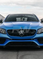 RW Carbon BRS Forged Carbon Front Lip w/ SLiPLO Anti-Scrape Kit Mercedes-Benz W213 E63S 2018-2020                                     - mercw21304-1 - Image 3