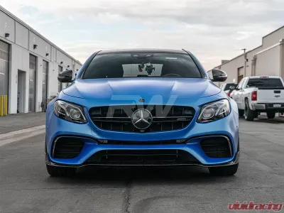 RW Carbon BRS Forged Carbon Front Lip w/ SLiPLO Anti-Scrape Kit Mercedes-Benz W213 E63S 2018-2020 - mercw21304-1