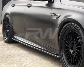 RW Carbon Fiber Side Skirt Extensions Mercedes-Benz W213 2017-2020
