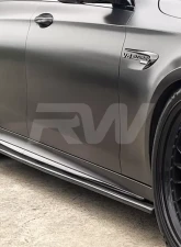 RW Carbon Fiber Side Skirt Extensions Mercedes-Benz W213 2017-2020                                     - mercw21308 - Image 6