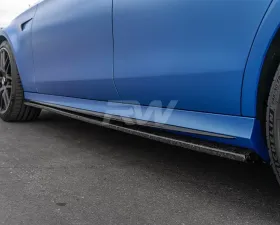 RW Carbon Forged Carbon Side Skirt Extensions Mercedes-Benz W213 E Class 2017-2020