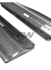 RW Carbon DTM Carbon Fiber Side Skirt Extensions Mercedes-Benz E43 AMG | E53 AMG | E63S AMG 2017-2020                                     - mercw21314 - Image 3