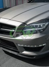 RW Carbon DTM Carbon Fiber Front Lip w/ SLiPLO Anti-Scrape Kit Mercedes-Benz W218 CLS63 2012-2014                                     - mercw21808-1 - Image 6