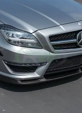 RW Carbon DTM Carbon Fiber Front Lip w/ SLiPLO Anti-Scrape Kit Mercedes-Benz W218 CLS63 2012-2014                                     - mercw21808-1 - Image 2