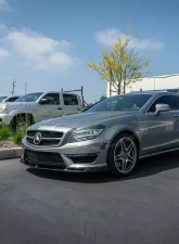 RW Carbon DTM Carbon Fiber Front Lip w/ SLiPLO Anti-Scrape Kit Mercedes-Benz W218 CLS63 2012-2014                                     - mercw21808-1 - Image 3