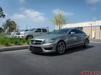 RW Carbon DTM Carbon Fiber Front Lip w/ SLiPLO Anti-Scrape Kit Mercedes-Benz W218 CLS63 2012-2014 - mercw21808-1