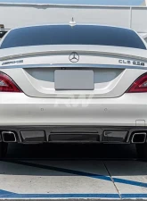 RW Carbon Fiber Diffuser Mercedes-Benz W218 CLS63 AMG 2012-2018                                     - mercw21810 - Image 2
