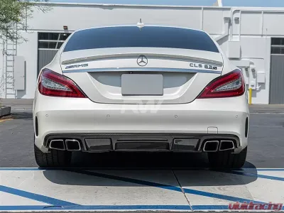 RW Carbon Fiber Diffuser Mercedes-Benz W218 CLS63 AMG 2012-2018 - mercw21810