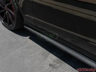 RW Carbon Fiber Side Skirt Extensions Mercedes-Benz W218 CLS 2012-2014 - mercw21814