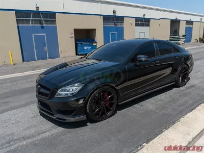 RW Carbon Fiber Side Skirt Extensions Mercedes-Benz W218 CLS 2012-2014 - mercw21814