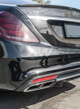 RW Carbon Fiber Rear Diffuser Mercedes-Benz W222 S63 2014-2020                                     - mercw22202 - Image 6