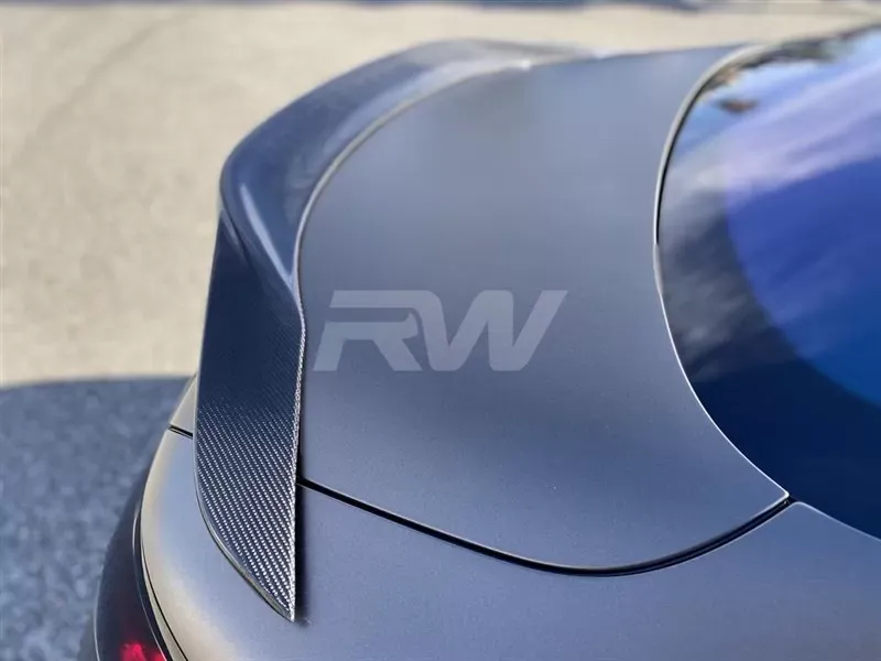 RW Carbon Fiber Trunk Spoiler w/ 3M Tape Mercedes-Benz C217 S Coupe 2015-2020 - mercw22204-1