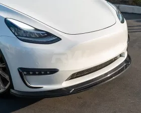 RW Carbon Fiber Front Lip Spoiler Tesla Model Y 2020-2023