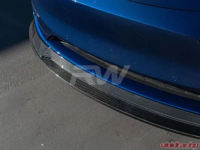 RW Carbon Fiber Front Lip Spoiler Tesla Model Y 2020-2023 - tesla011