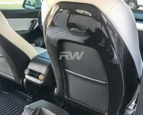 RW Carbon Fiber Seat Backs Tesla Model Y 2020-2023