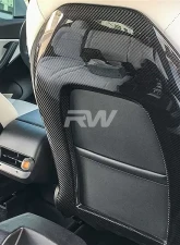 RW Carbon Fiber Seat Backs Tesla Model Y 2020-2023                                     - tesla012 - Image 3