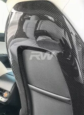 RW Carbon Fiber Seat Backs Tesla Model Y 2020-2023                                     - tesla012 - Image 2