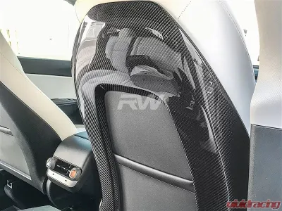 RW Carbon Fiber Seat Backs Tesla Model Y 2020-2023 - tesla012