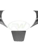 RW Carbon Fiber Steering Wheel Trim Tesla Model 3 2017+                                     - tesla018 - Image 2