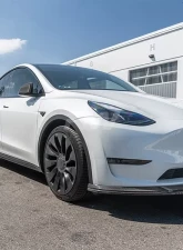 RW Carbon DTM Full Carbon Fiber Side Skirt Extensions Tesla Model Y 2020-2023                                     - tesla019 - Image 3