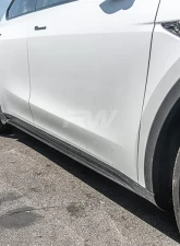 RW Carbon DTM Full Carbon Fiber Side Skirt Extensions Tesla Model Y 2020-2023                                     - tesla019 - Image 4