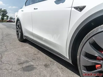 RW Carbon DTM Full Carbon Fiber Side Skirt Extensions Tesla Model Y 2020-2023 - tesla019