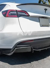 RW Carbon DTM Full Carbon Fiber Diffuser Tesla Model Y 2020-2023                                     - tesla020 - Image 5