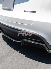 RW Carbon DTM Full Carbon Fiber Diffuser Tesla Model Y 2020-2023                                     - tesla020 - Image 3