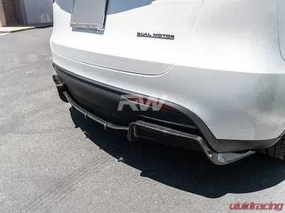 RW Carbon DTM Full Carbon Fiber Diffuser Tesla Model Y 2020-2023 - tesla020
