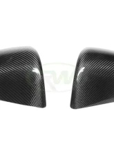 RW Carbon Carbon Fiber Mirror Covers Tesla Model Y 2020-2023                                     - tesla023 - Image 4