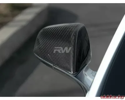 RW Carbon Carbon Fiber Mirror Covers Tesla Model S 2012-2020 - tesla024