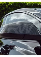 RW Carbon Carbon Fiber Mirror Covers Tesla Model S 2021-2023                                     - tesla028 - Image 4