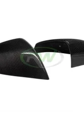 RW Carbon Carbon Fiber Mirror Covers Tesla Model S 2021-2023                                     - tesla028 - Image 2