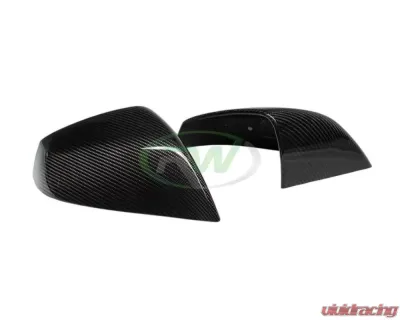 RW Carbon Carbon Fiber Mirror Covers Tesla Model S 2021-2023 - tesla028