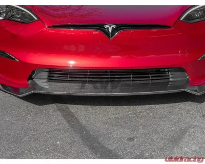 RW Carbon Carbon Fiber Front Lip Spoiler Tesla Model S 2021-2023 - tesla029