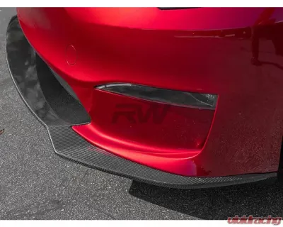 RW Carbon Carbon Fiber Front Lip Spoiler Tesla Model S 2021-2023 - tesla029