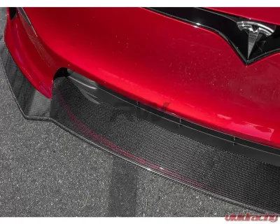 RW Carbon Carbon Fiber Front Lip Spoiler Tesla Model S 2021-2023 - tesla029