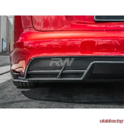 RW Carbon Plaid Carbon Fiber Rear Diffuser Tesla Model S 2021+ - tesla034