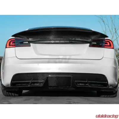 RW Carbon Plaid Carbon Fiber Rear Diffuser Tesla Model S 2021+ - tesla034