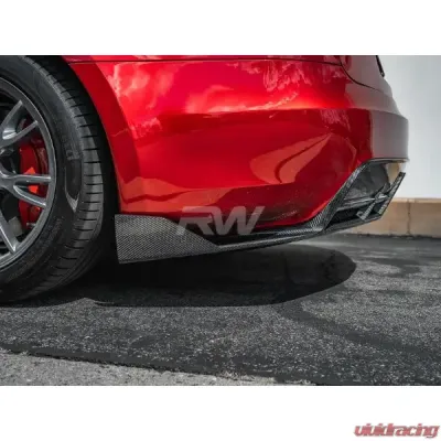 RW Carbon Plaid Carbon Fiber Rear Diffuser Tesla Model S 2021+ - tesla034