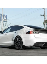 RW Carbon Plaid Carbon Fiber Rear Diffuser Tesla Model S 2021+                                     - tesla034 - Image 10