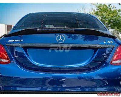 RW Carbon CF Trunk Trim Mercedes-Benz W205 Sedan 2015-2021 - Mercw20550