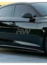 RW Carbon CF Side Skirt Extensions Audi A5 | S5 2020+                                     - audia501 - Image 5