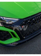 RW Carbon CF Front Lip Spoiler Audi RS3 8Y 2022+                                     - audirs38y01 - Image 3