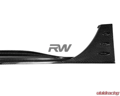 RW Carbon CF Side Skirt Extensions Audi RS6 C8 Avant 2019-2025 - audirs603